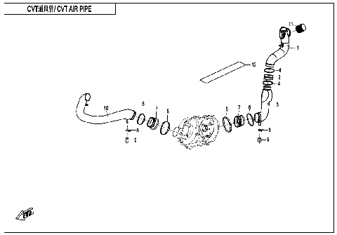 CVT AIR PIPE
