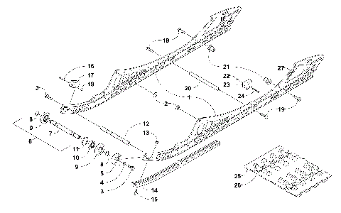 SLIDE RAIL AND TRACK ASSEMBLY [103645]