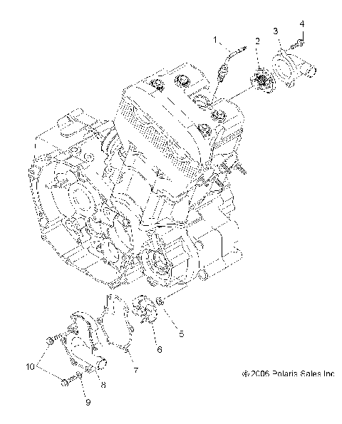 ENGINE, WATER PUMP - A07GJ50AA/AB/AC (49ATVWATERPUMPPRED500)