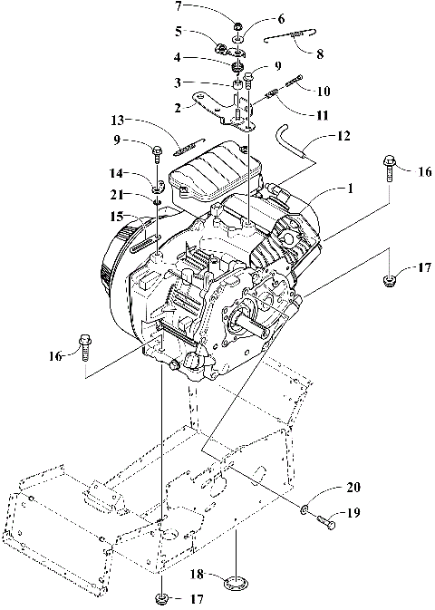 ENGINE AND RELATED PARTS [105915]