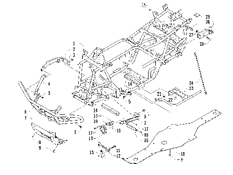 FRAME AND RELATED PARTS [96107]