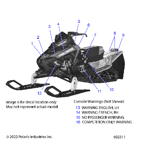 BODY, DECALS - S23MDX6DSA/6DEA (602306)