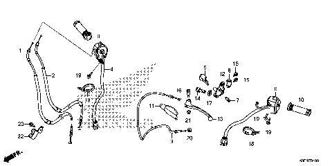 HANDLE LEVER@SWITCH@CABLE