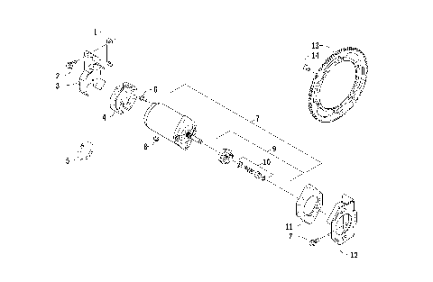 ELECTRIC START - STARTER MOTOR ASSEMBLY [97045]