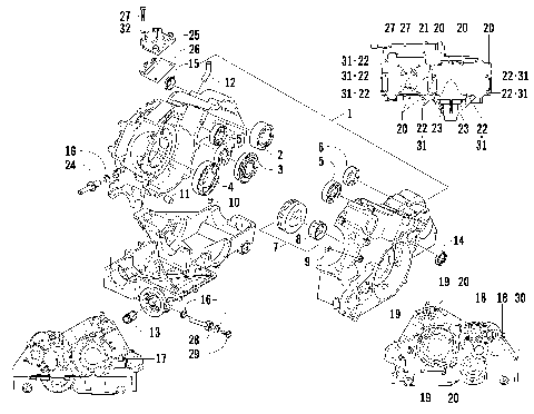 CRANKCASE ASSEMBLY [92066]