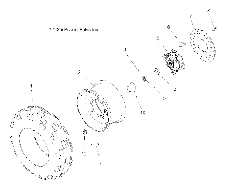 WHEELS, FRONT - A12DH50AX/AZ (49ATVWHEELFRT10SP500TRG)