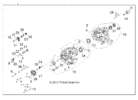 DRIVE TRAIN, MAIN GEARCASE - Z15VHE57AS/AK (49RGRTRANS1333084)