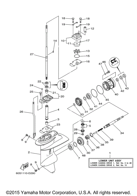 LOWER CASING DRIVE 1