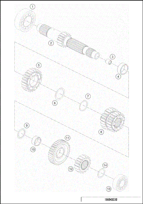 TRANSMISSION I - MAIN SHAFT