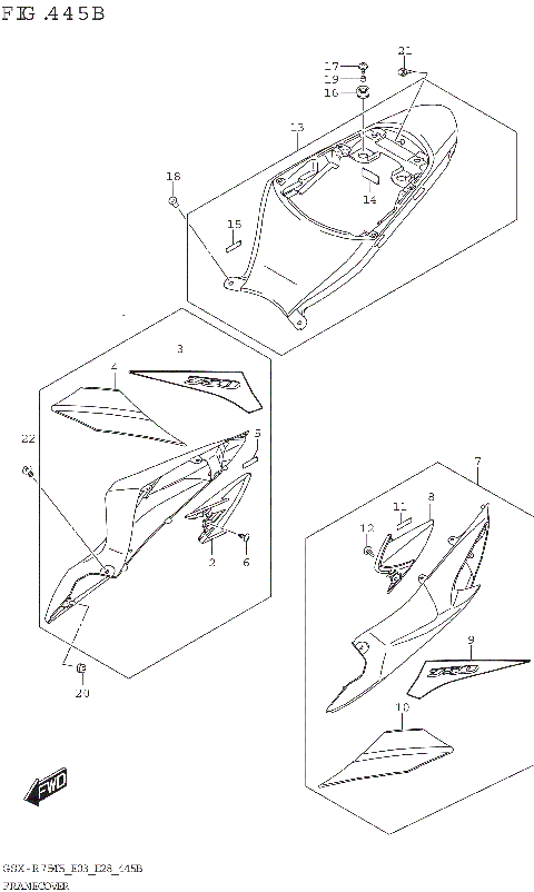 FRAME COVER (GSX-R750Z)