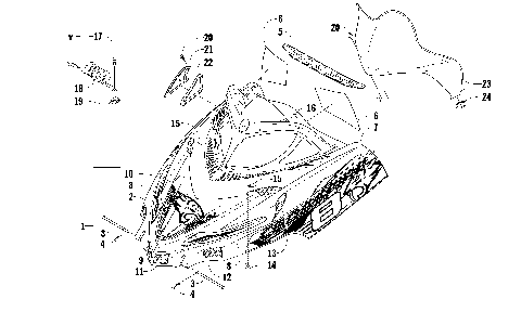 HOOD AND WINDSHIELD ASSEMBLY [89960]