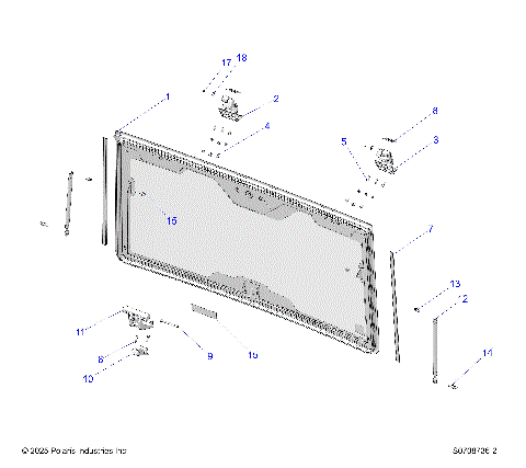 BODY, WINDSHIELD - R26X6T1RBL (C731070)