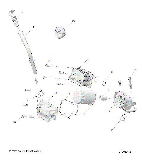 ENGINE, DIPSTICK AND OIL FILTER - R25RSF99AY/AL (C700226-1)