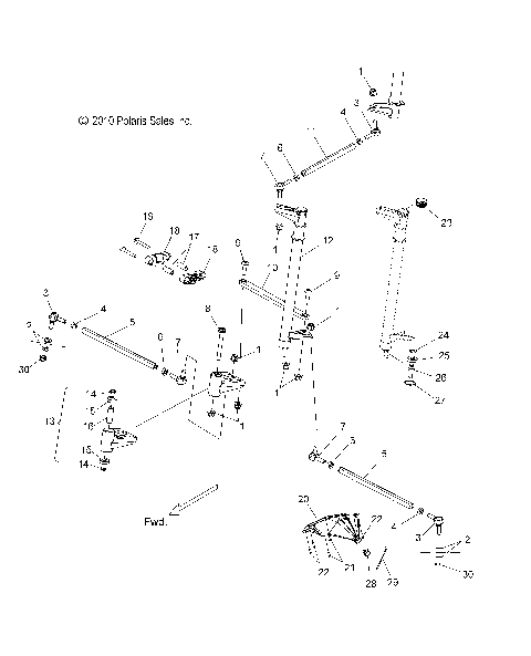 STEERING, LOWER - S11CG8/CH8 ALL OPTIONS (49SNOWSTEERINGLWR11800PRMK)