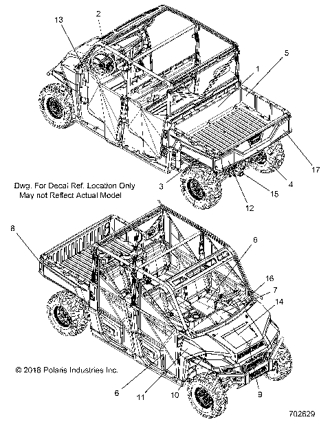 BODY, DECALS - R19RSB99A9/B9 (C702629)