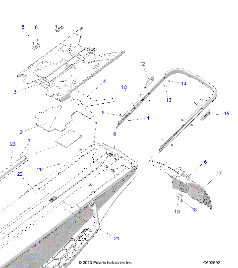 BODY, BUMPER, REAR, CLOSEOFF, TUNNEL COVER - S24TDP9FS (C602692)