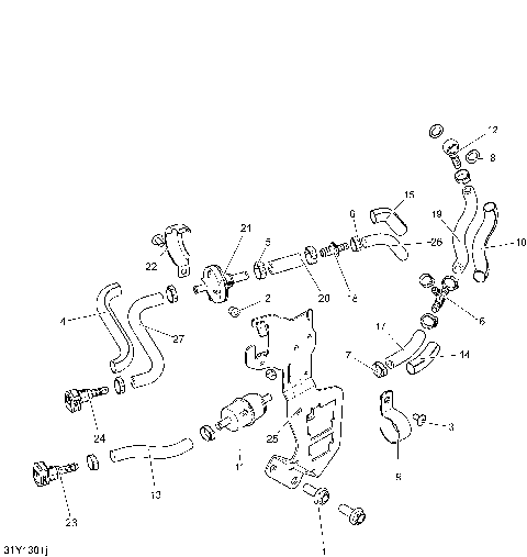 02- Fuel Hoses (Heat Management Kit)