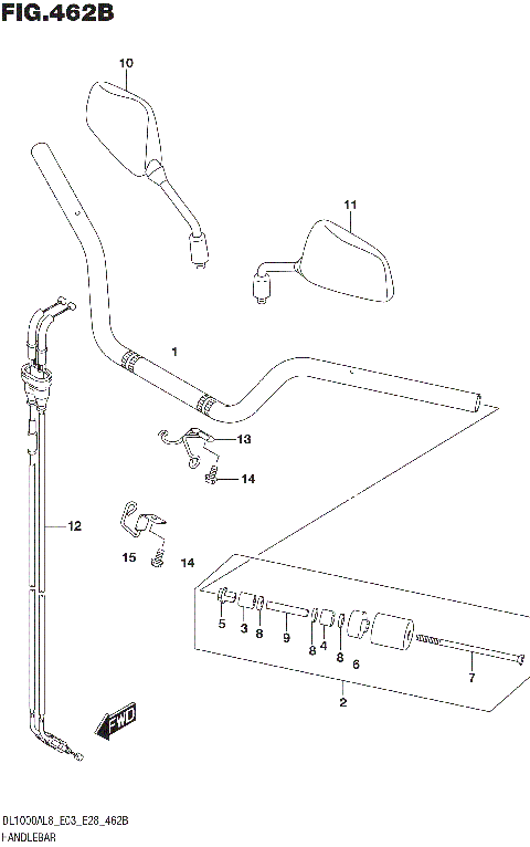 HANDLEBAR (DL1000AL8 E28)
