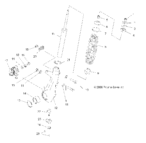 SUSPENSION, STRUT, FRONT - A07MH76FA (49ATVSTRUT800EFI)