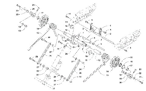 REAR SUSPENSION REAR ARM ASSEMBLY [104851]