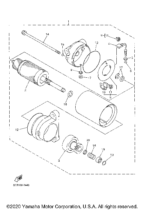 ALTERNATE ST MOTOR ASSY
