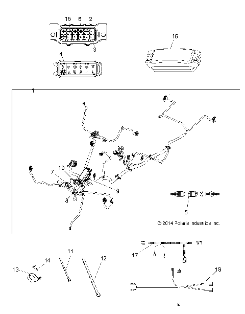 ELECTRICAL, MAIN WIRE HARNESS - A17SHD57A9/AG/E57AS/E57AL (49ATVHARNESS15570SP)