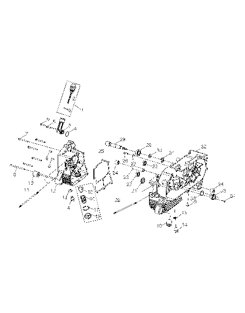 ENGINE, CRANKCASE - A24YAK11B1/B5 (A00045)
