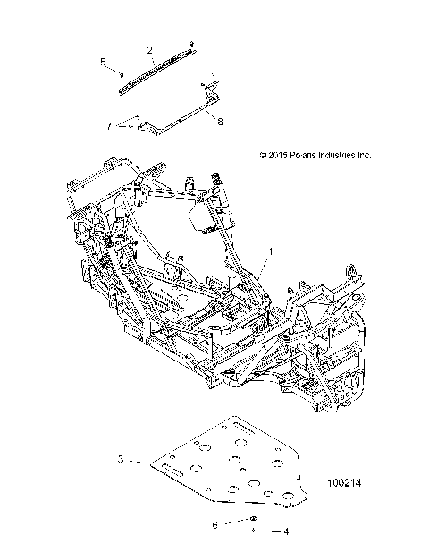 CHASSIS, MAIN FRAME AND SKID PLATE - A16DAE87AL (100214)