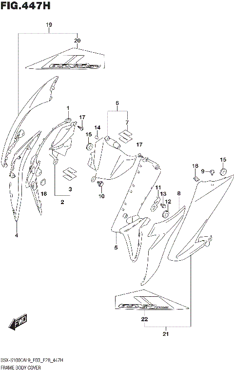 FRAME BODY COVER (GSX-S1000AZL9 E28)
