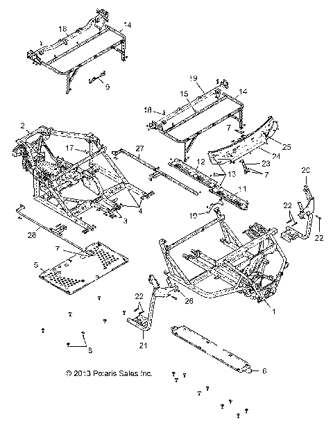 CHASSIS, FRAME - R14WH88A/9EA ALL OPTIONS (49RGRCHASSIS14CREW)
