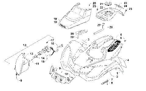 FRONT BODY AND HEADLIGHT ASSEMBLY [300495]