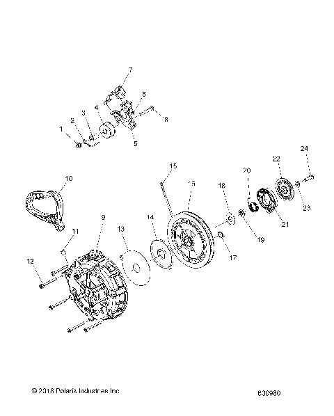 ENGINE, RECOIL STARTER - S21DDL8RS ALL OPTIONS (600980)
