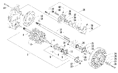 DRIVE TRAIN SHAFT AND BRAKE ASSEMBLIES [86315]