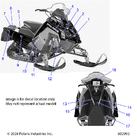 BODY, DECAL, BLACK SIDE PANEL W/BLUE DUSK ACCENT - S26TDV8RS (602992)