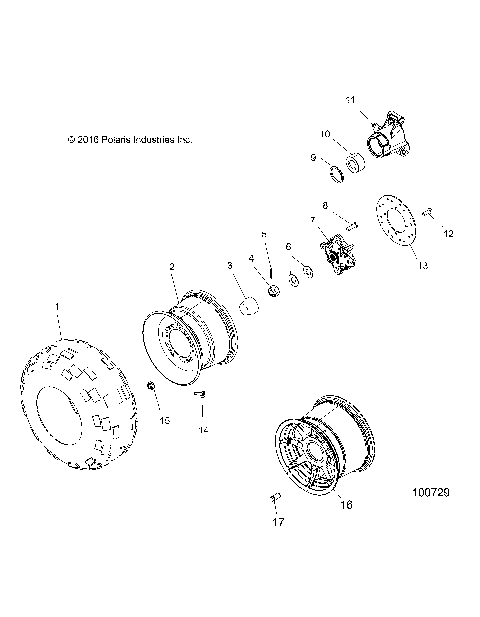WHEELS, REAR TIRE and BRAKE DISC - A16SEA57A1/3/7/8/9/L3/L7/L8/E57A1/3/5/7/9/D57A2 [100729]