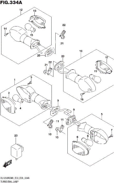 TURNSIGNAL LAMP (DL1050RQ)
