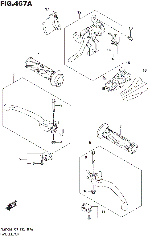 HANDLE LEVER (AN650L6 E33)
