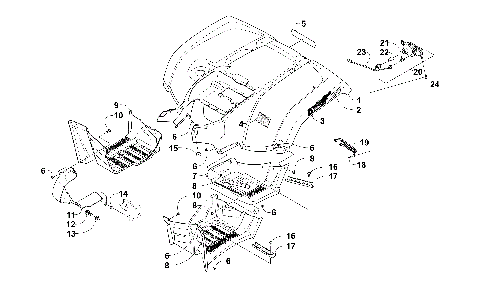 REAR BODY PANEL AND FOOTWELL ASSEMBLIES [300935]