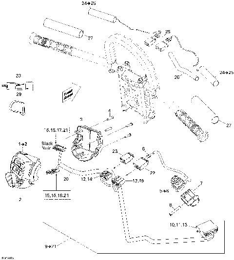 10- Steering Wiring Harness 800R Renegade