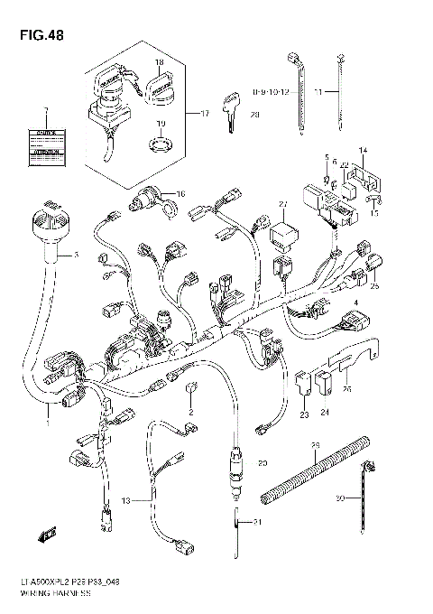 WIRING HARNESS (LT-A500XPZL2 E28)
