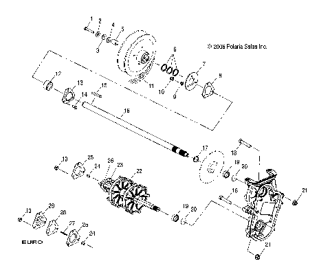 DRIVE TRAIN, DRIVE SHAFT and JACKSHAFT - S08NT3AS/ASA/AE (49SNOWDRIVETRAIN08340TR)
