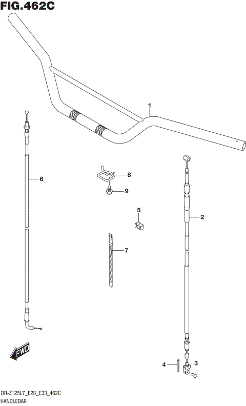 HANDLEBAR (DR-Z125L E33)