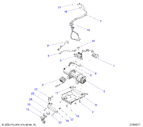 CHASSIS, WINCH - G24GMK99 (C750071)