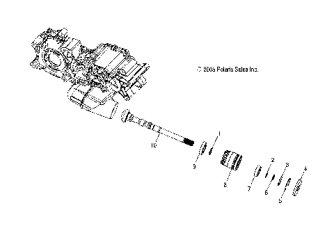 TRANSMISSION, OUTPUT SHAFT, FRONT - A07TH76AU/TN76AF/AL/AU (4999204069920406D08)