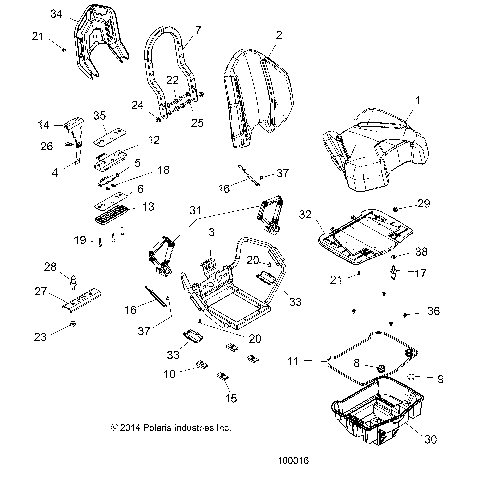 BODY, SEAT, PASSENGER - A20SYE95KH [100016]