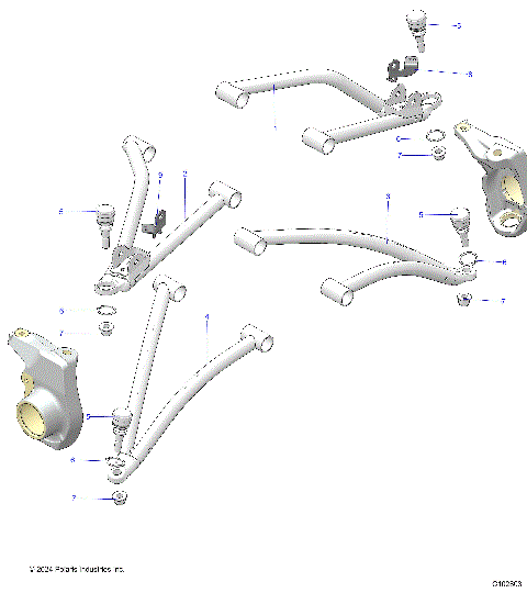 SUSPENSION, FRONT A-ARMS - A25SKE57C1/CK/E1/EK (C102803)
