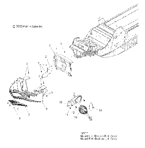 BODY, NOSEPAN and TIE ROD BOOT - S15PU6NSL/NEL (49SNOWNOSEPAN10WIDE)