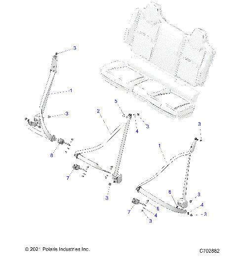 BODY, SEAT BELT MOUNTING, REAR - G24GZW99A/99B (C702882)