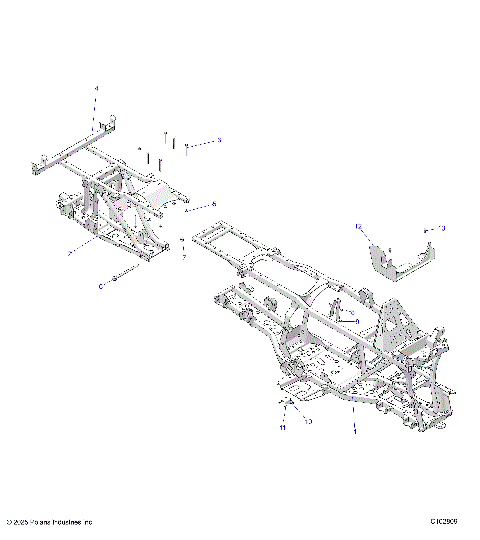 CHASSIS, FRAME - A26SKE57A1 (C102809)