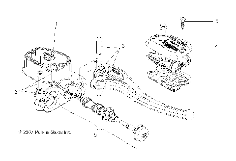 BRAKES, RIGHT HAND MASTER CYLINDER - A15S6A76FA (49ATVMCRH086X6)